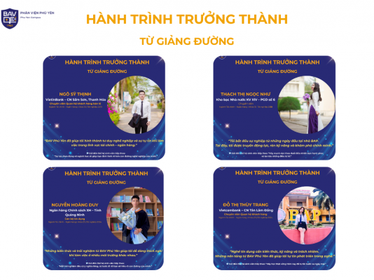 Hành trình trưởng thành từ giảng đường BAV Phú Yên
