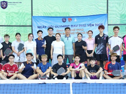 Sôi nổi hoạt động giao lưu thể thao Pickleball tại BAV Phú Yên