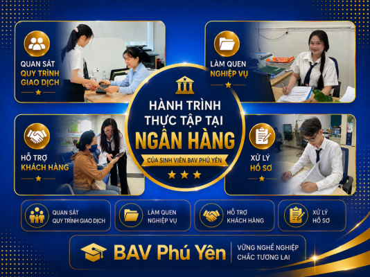 Hành trình thực tập tại Ngân hàng của sinh viên BAV Phú Yên