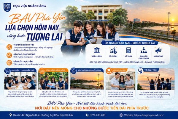 BAV Phú Yên – Một lựa chọn không chỉ cho 4 năm học, mà cho cả hành trang tương lai