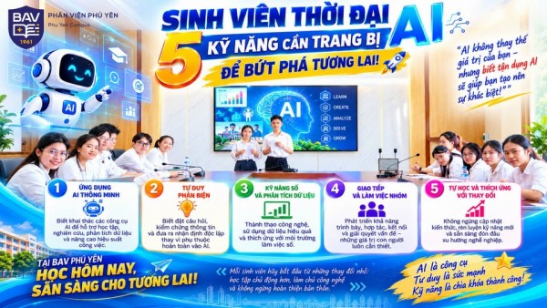 Sinh viên thời đại AI: Làm chủ 5 kỹ năng, bứt phá tương lai