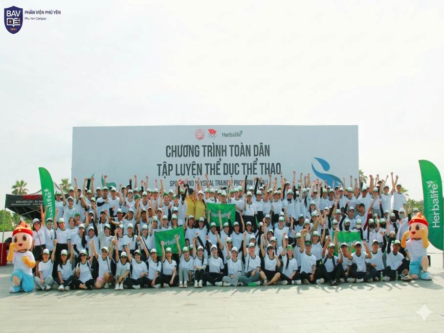 Dấu ấn BAV Phú Yên tại chương trình Toàn dân tập luyện thể dục thể thao năm 2026