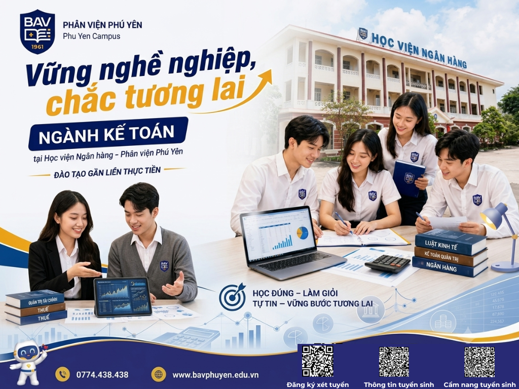 “Vững nghề nghiệp, chắc tương lai”: Hành trình đào tạo ngành Kế toán gắn liền thực tiễn tại BAV Phú Yên