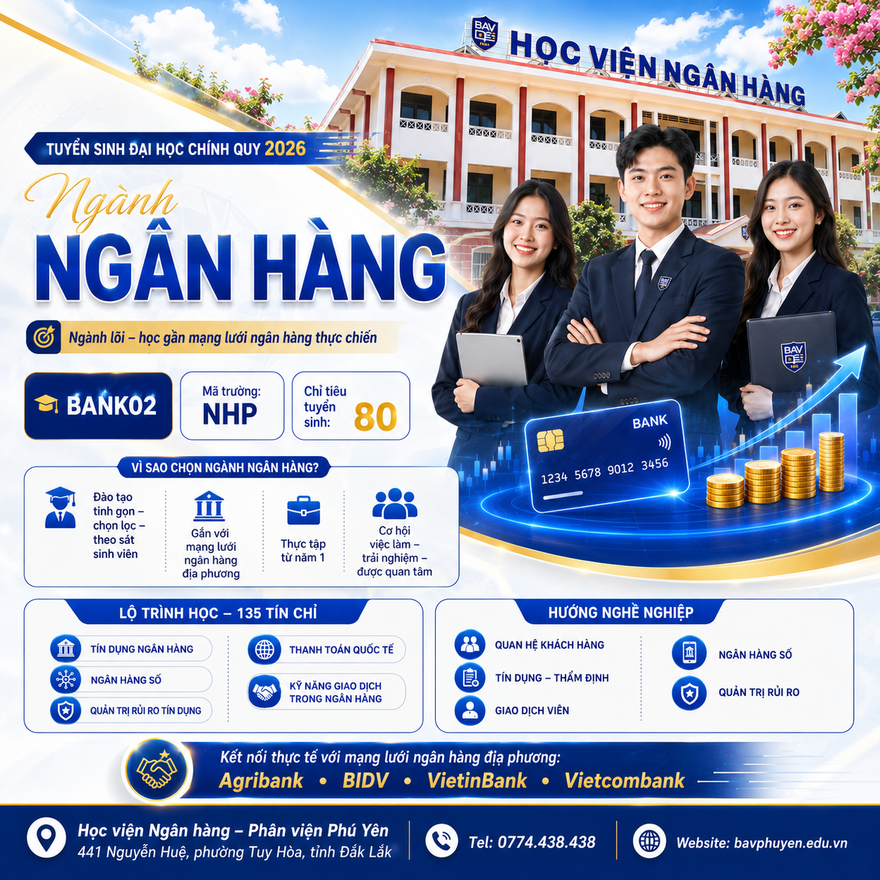 Ngân hàng – ngành lõi, học gần mạng lưới ngân hàng thực chiến