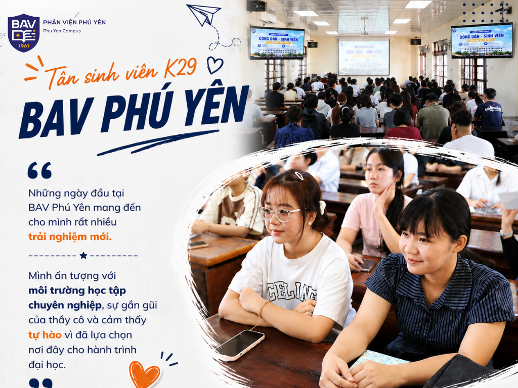 Những ngày đầu tiên của Tân sinh viên K29 tại BAV Phú Yên